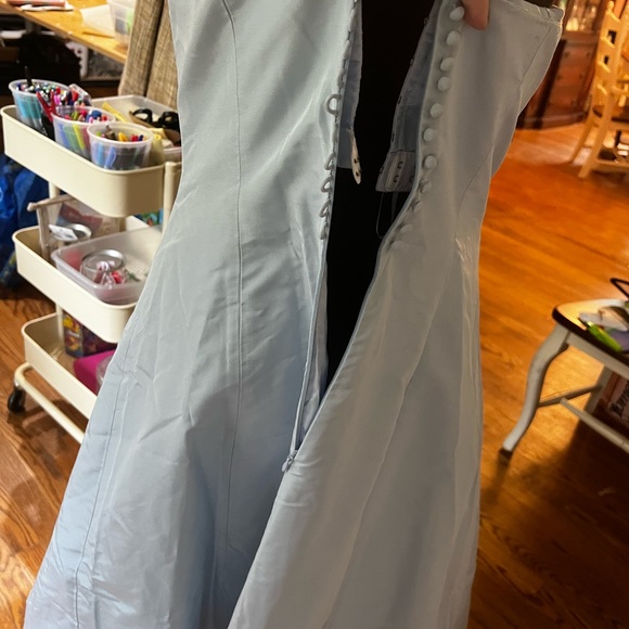 Jcrew Powder Blue Silk Dress (Sz 10) - Picture 4 of 4